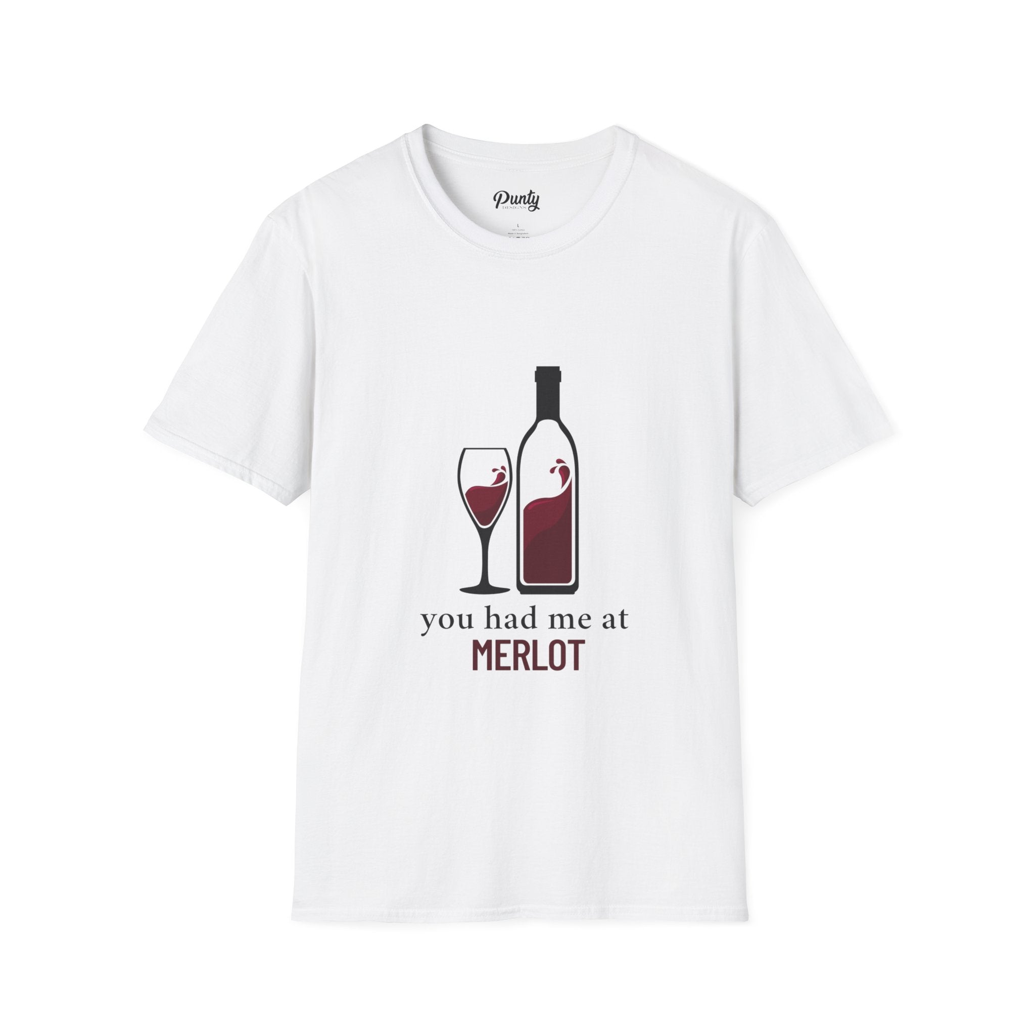 You Had Me At Merlot Softstyle Cotton Tee