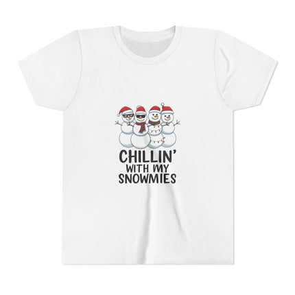 Chillin' With My Snowmies Youth Short Sleeve Tee