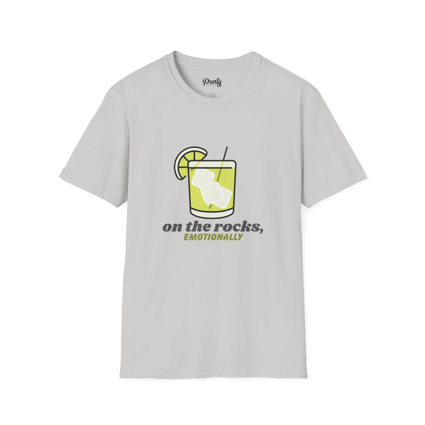 On The Rocks, Emotionally Softstyle Cotton Tee