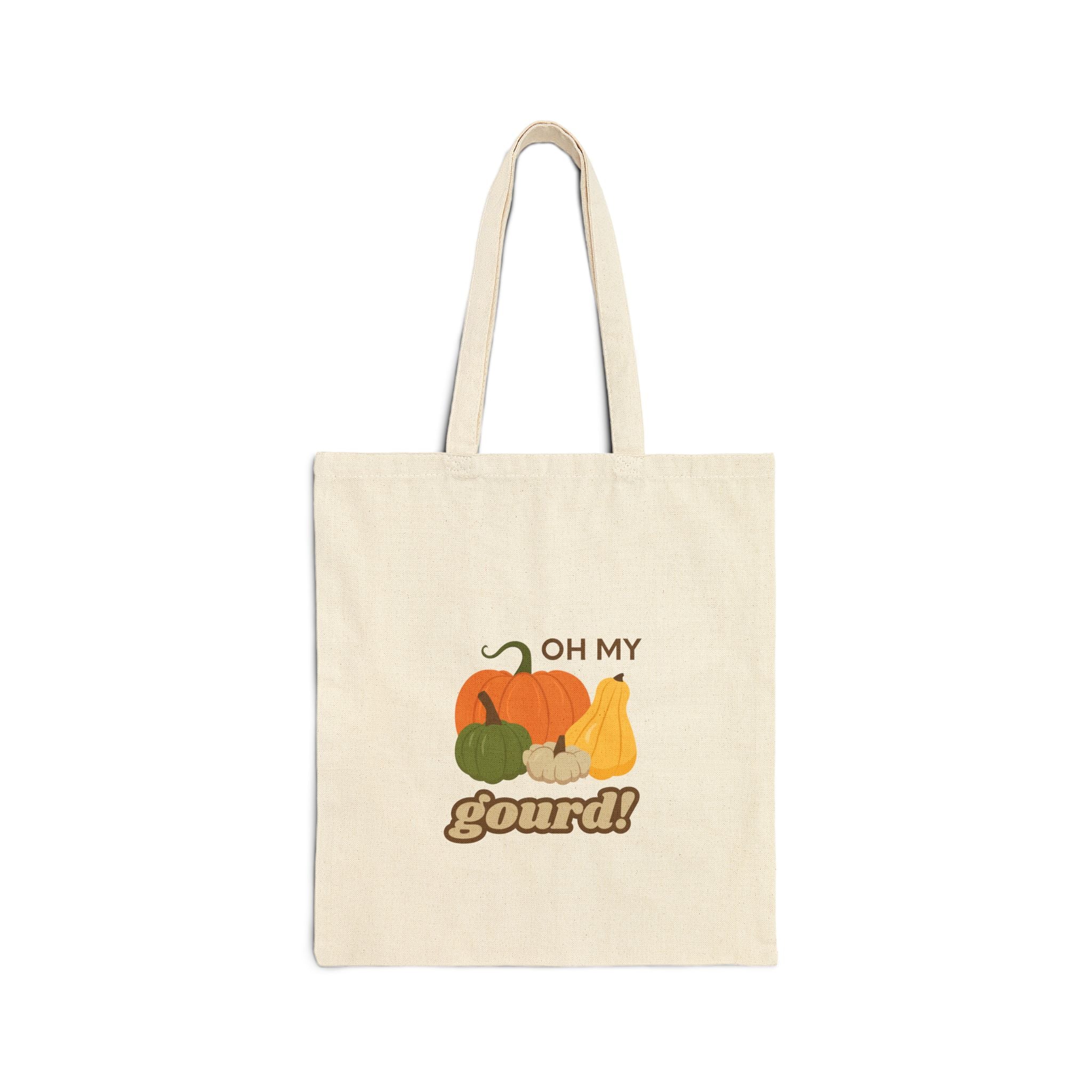 Oh My Gourd Cotton Canvas Tote