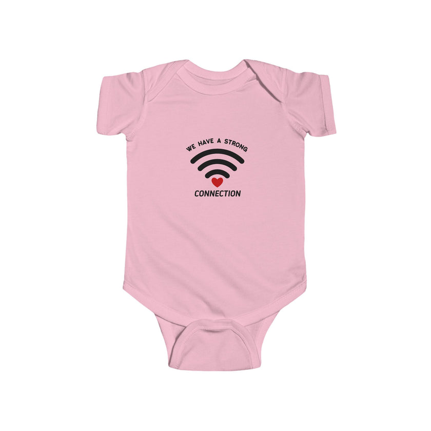 We Have A Strong Connection Baby Onesie