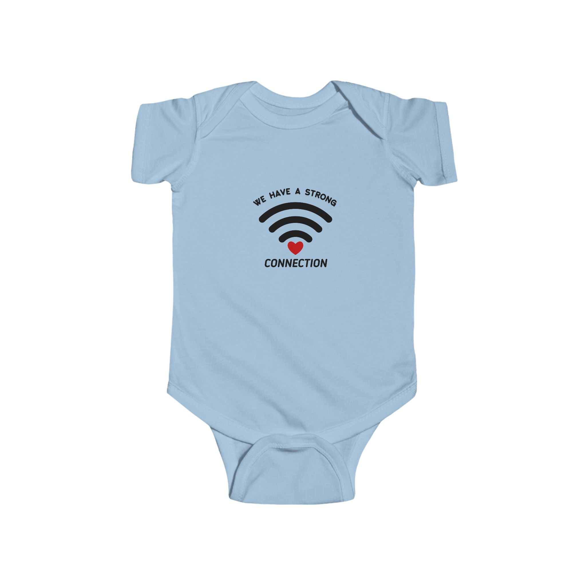 We Have A Strong Connection Baby Onesie