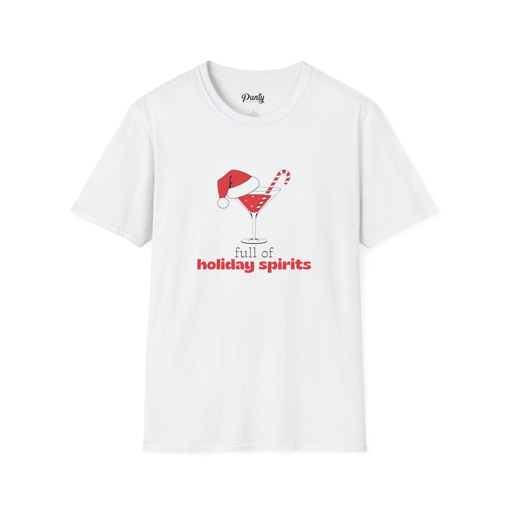 Full Of Holiday Spirits Softstyle Cotton Tee