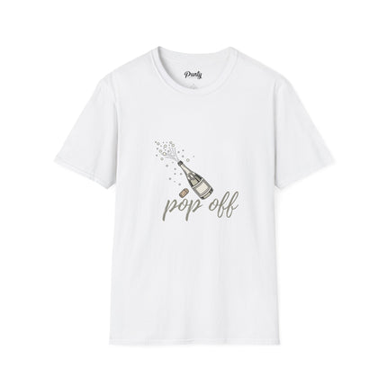 Pop Off - Silver - Softstyle Cotton Tee