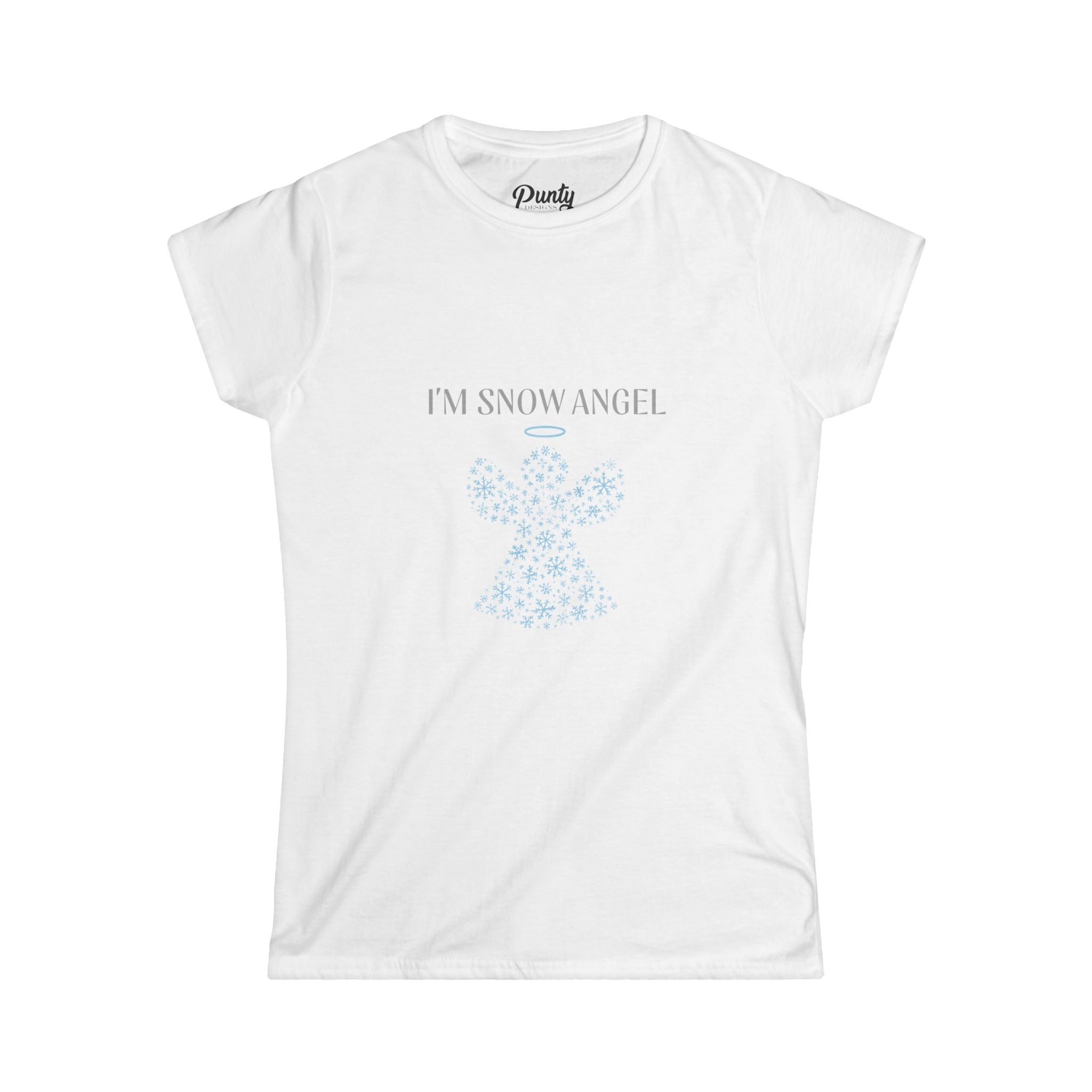 I'm Snow Angel Fitted Softstyle Cotton Tee