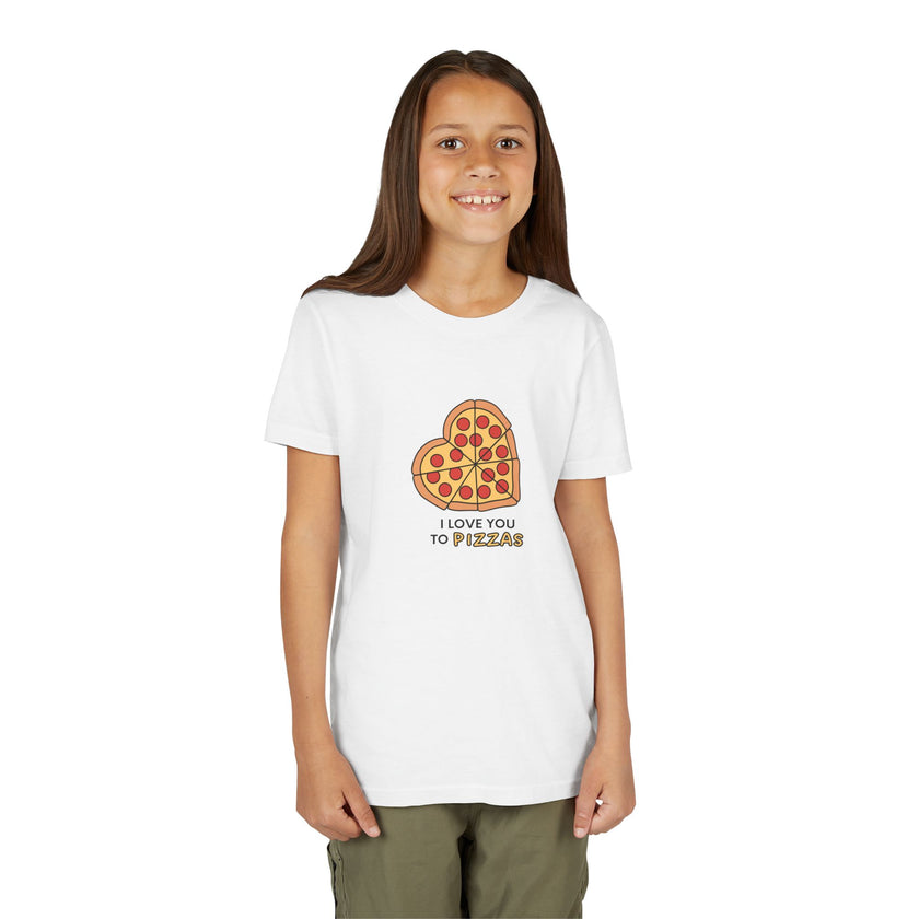 I Love You To Pizzas Youth Short Sleeve Tee