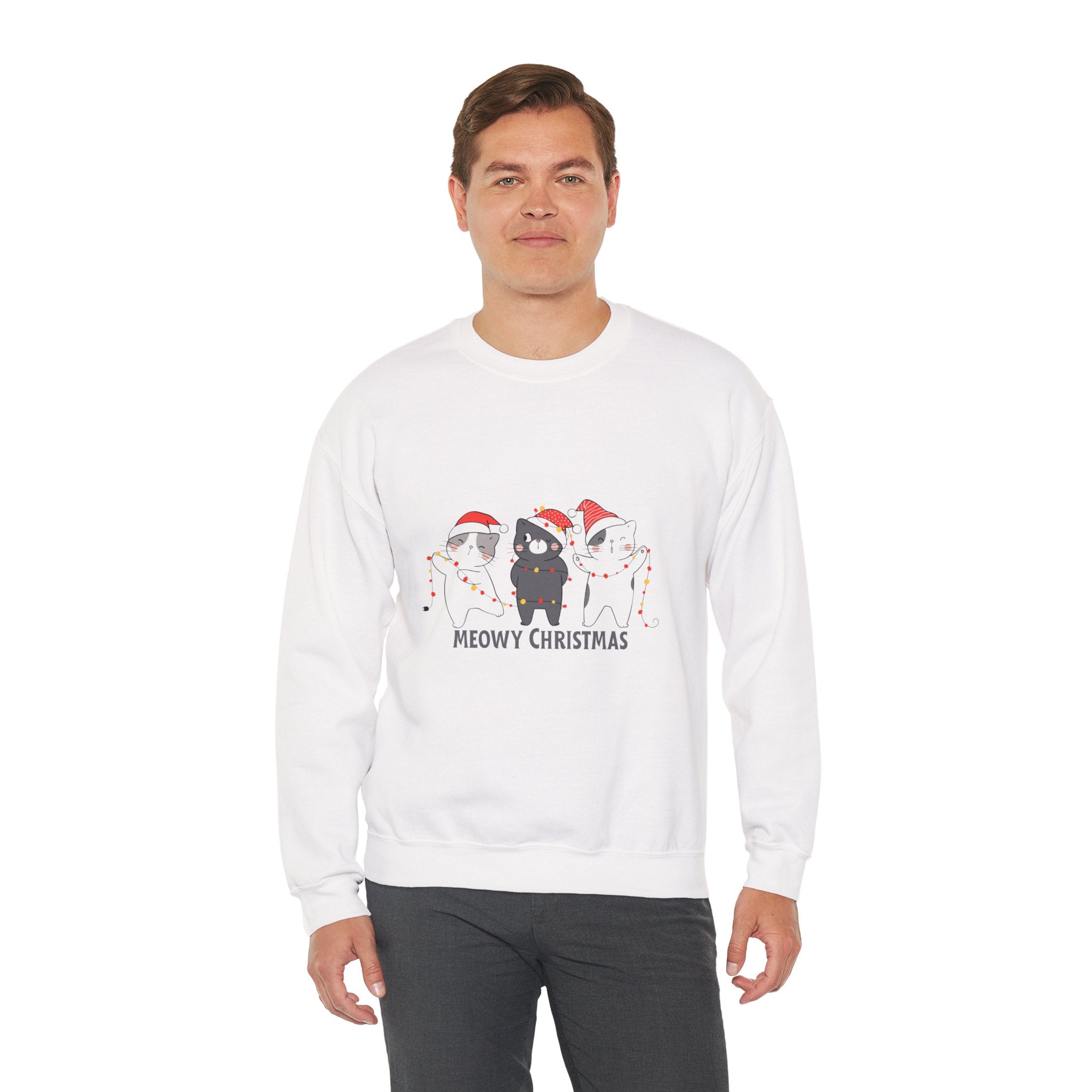 Meowy Christmas Crewneck Sweatshirt