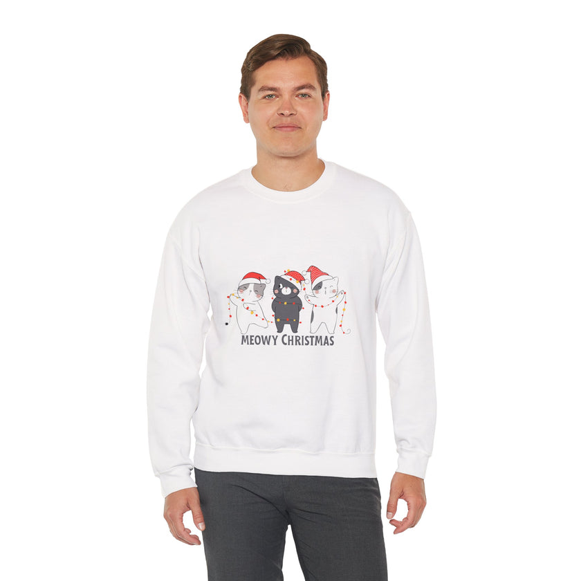 Meowy Christmas Crewneck Sweatshirt