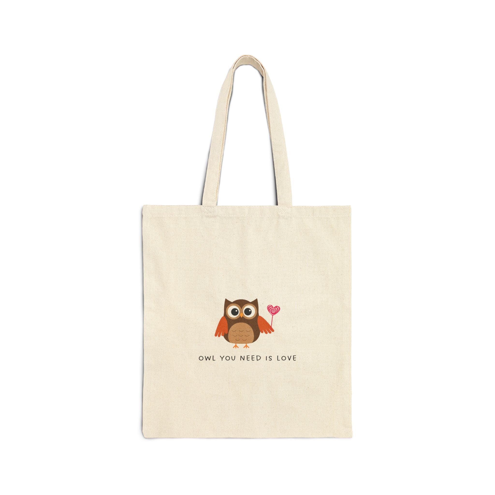 Owl You Need Is Love Cotton Canvas Tote