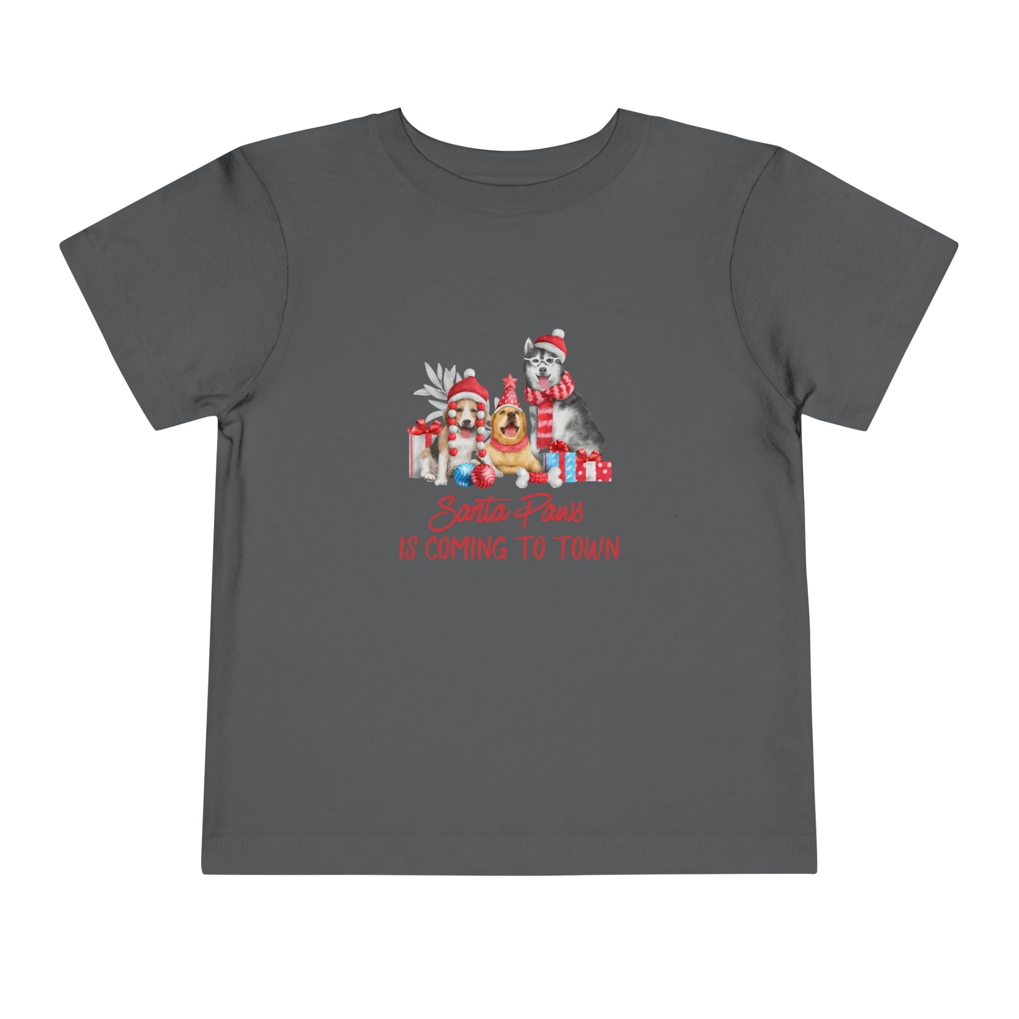 Santa Paws Is Coming To Town Toddler Tee