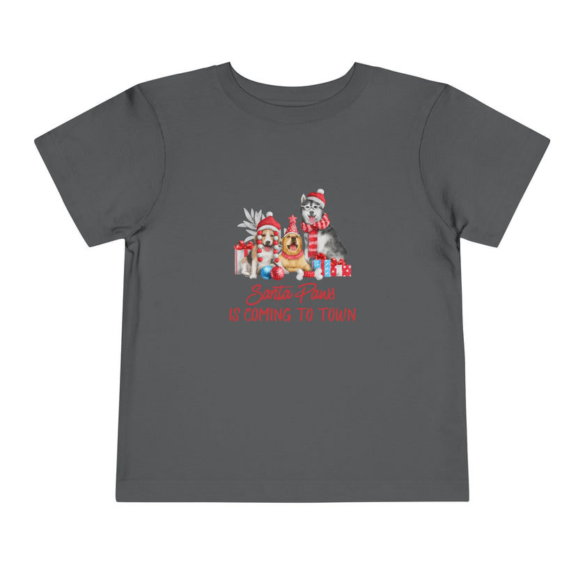 Santa Paws Is Coming To Town Toddler Tee