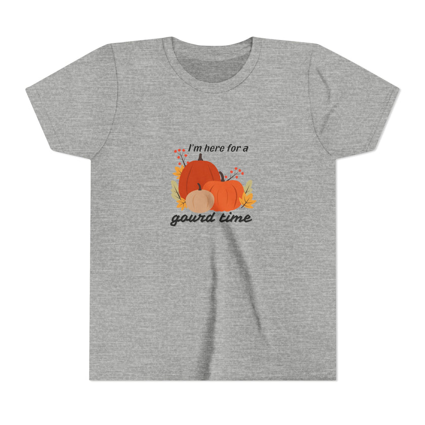 Here For A Gourd Time Youth Short Sleeve Tee