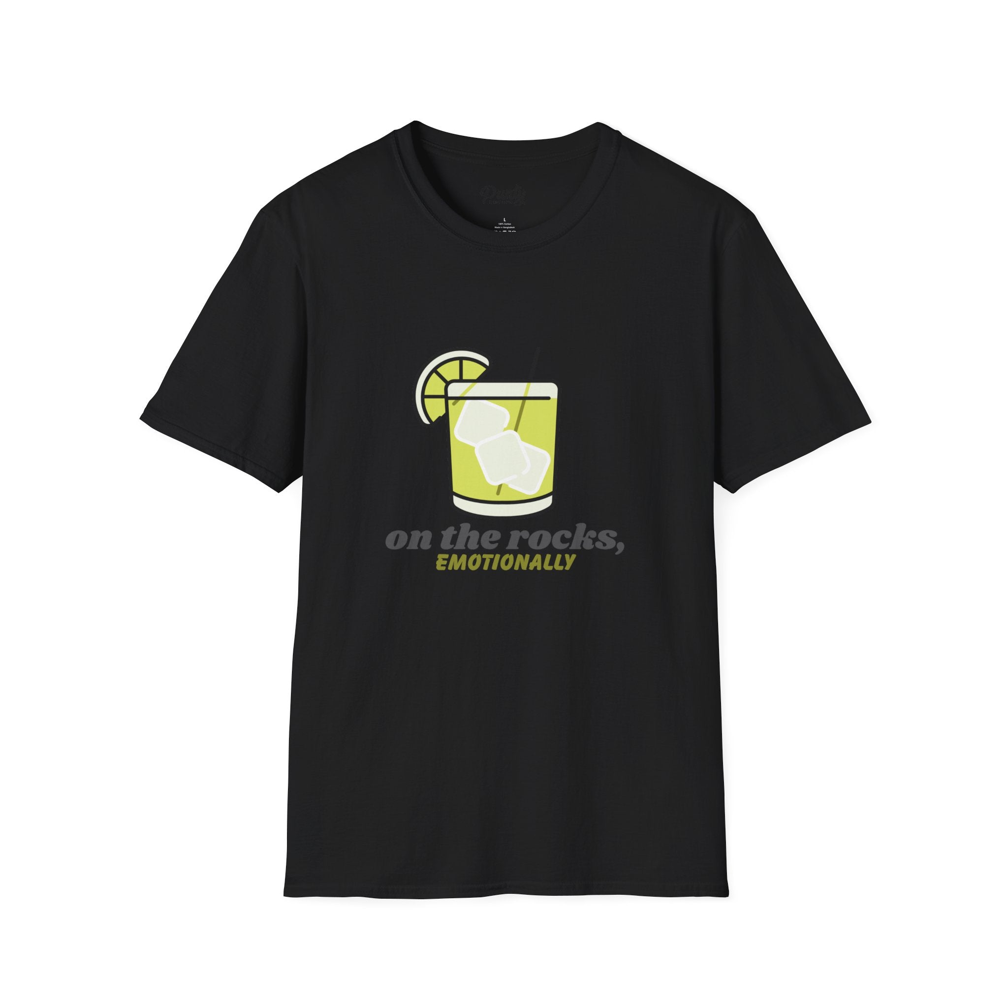On The Rocks, Emotionally Softstyle Cotton Tee