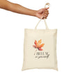 BeLeaf In Yourself Cotton Canvas Tote