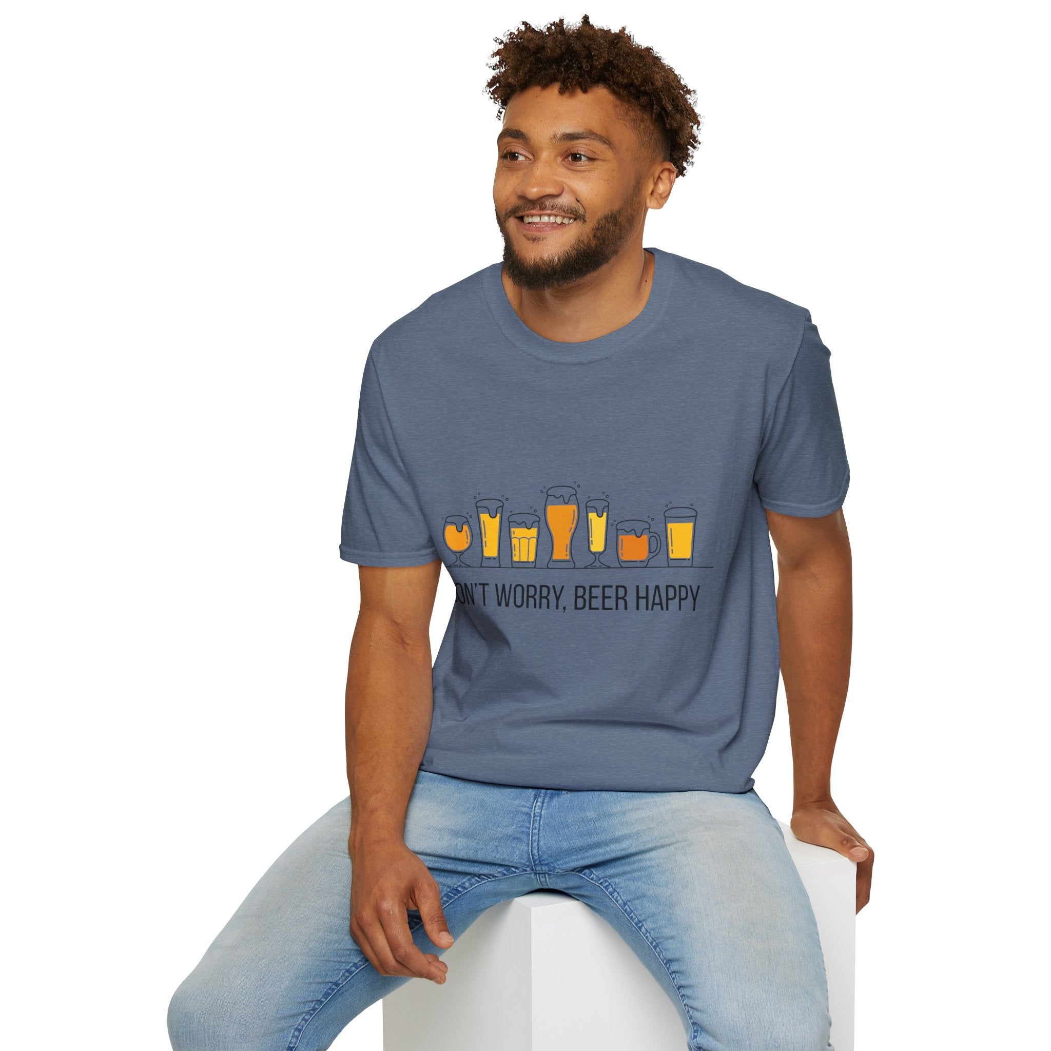 Don't Worry, Beer Happy Softstyle Cotton Tee