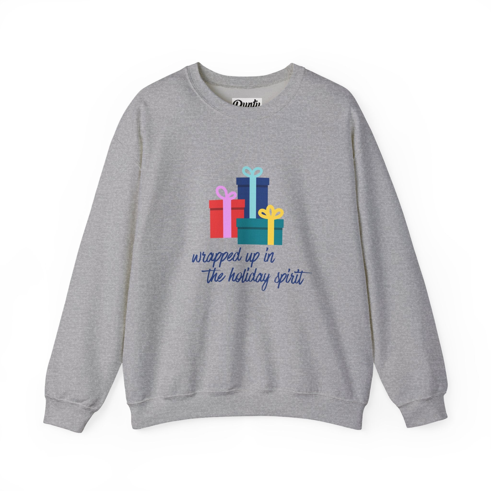 Wrapped Up In The Holiday Spirit Crewneck Sweatshirt