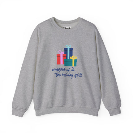Wrapped Up In The Holiday Spirit Crewneck Sweatshirt