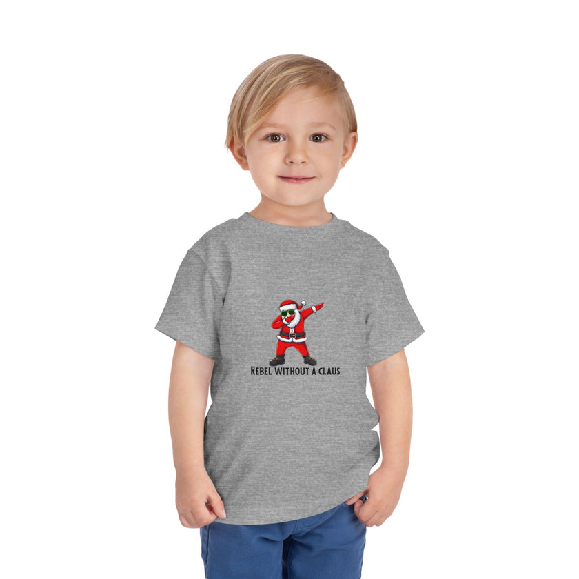 Rebel Without A Claus Toddler Tee