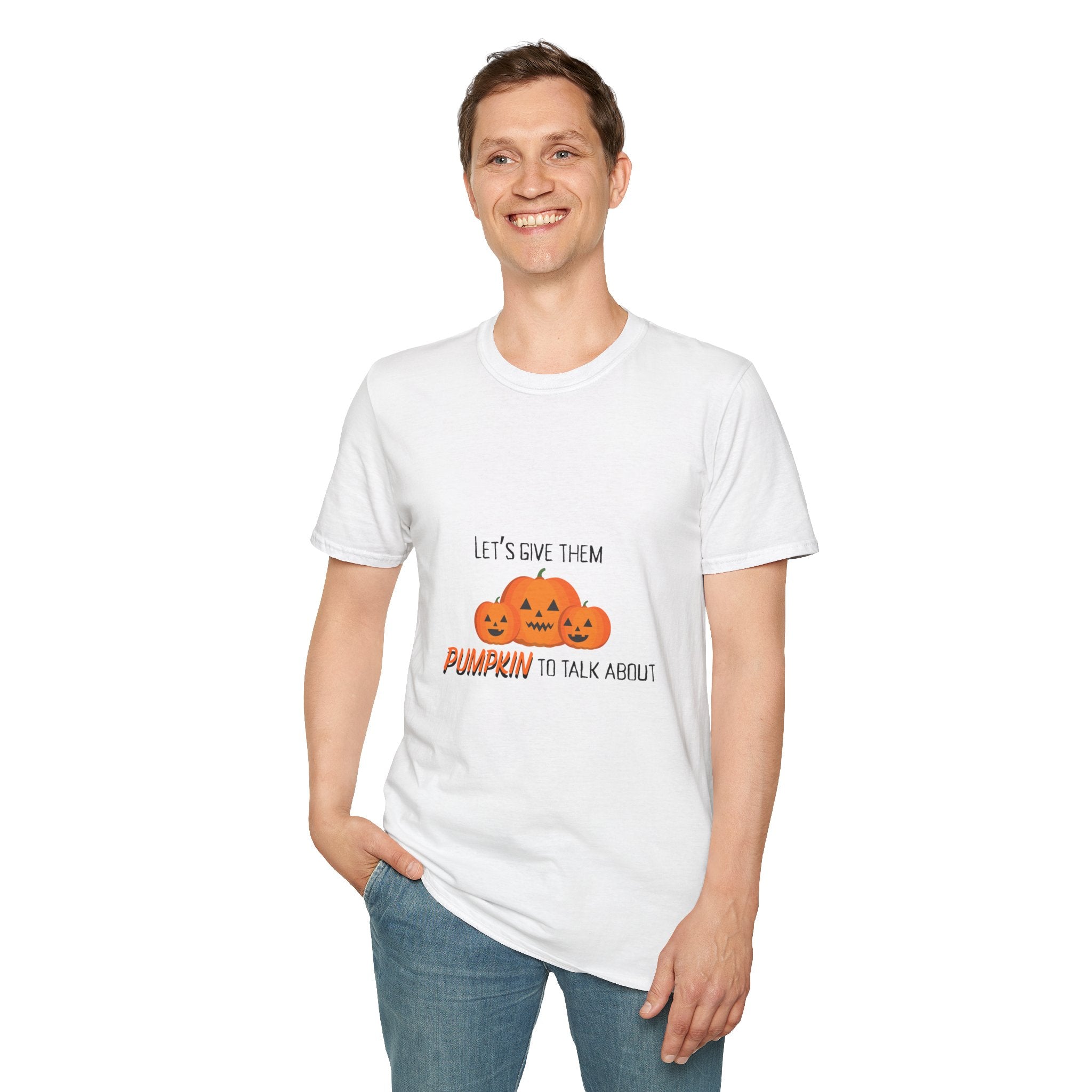 Pumpkin To Talk About Softstyle Cotton Tee