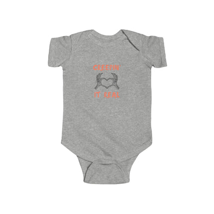 Creepin' It Real Heart Baby Onesie