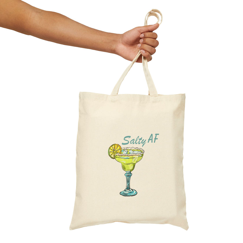 Salty AF Cotton Canvas Tote