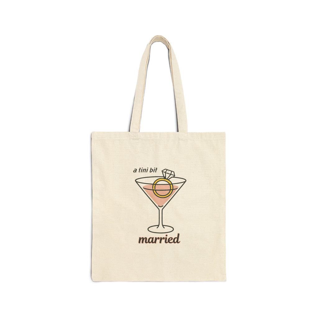 Tini Bit Married Cotton Canvas Tote