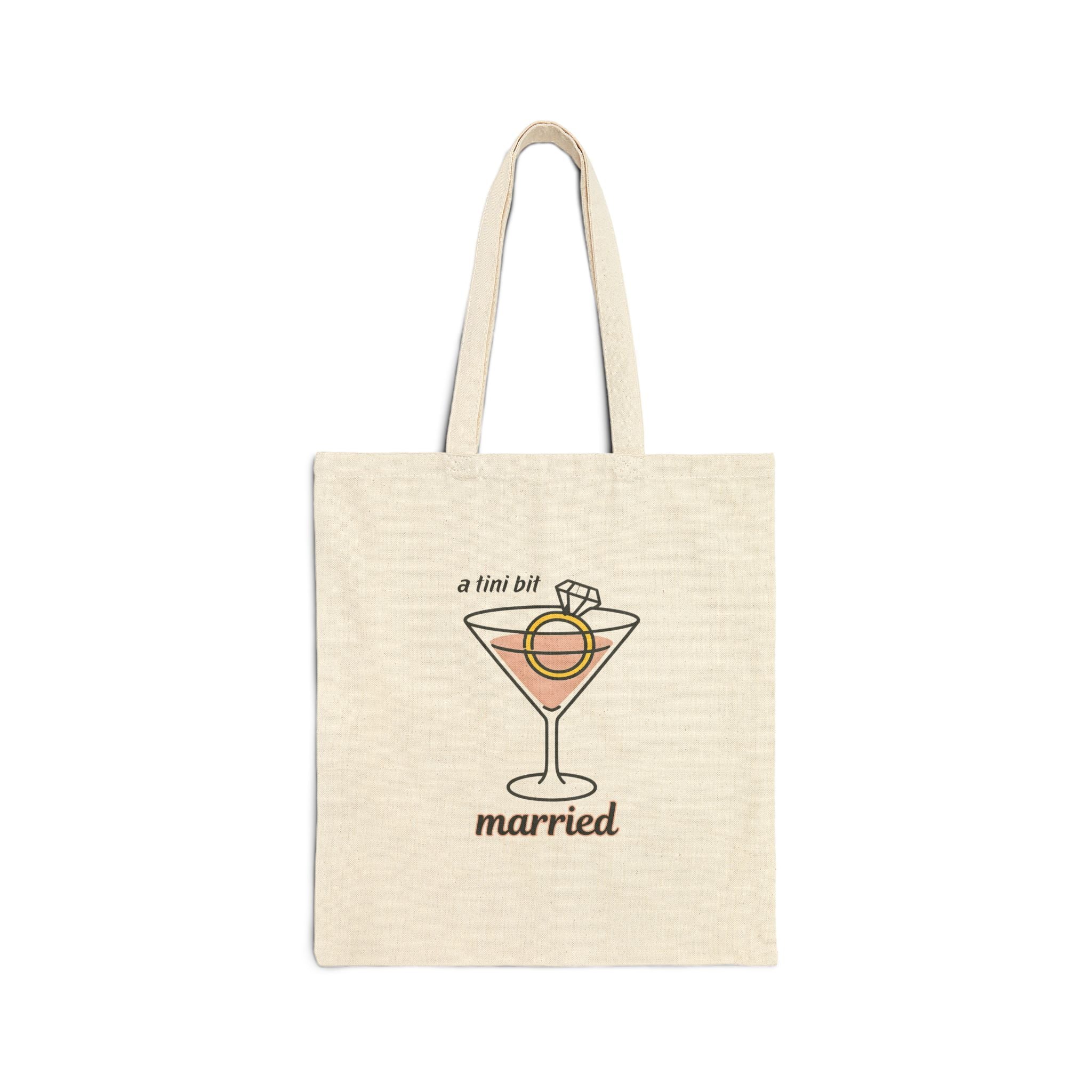Tini Bit Married Cotton Canvas Tote
