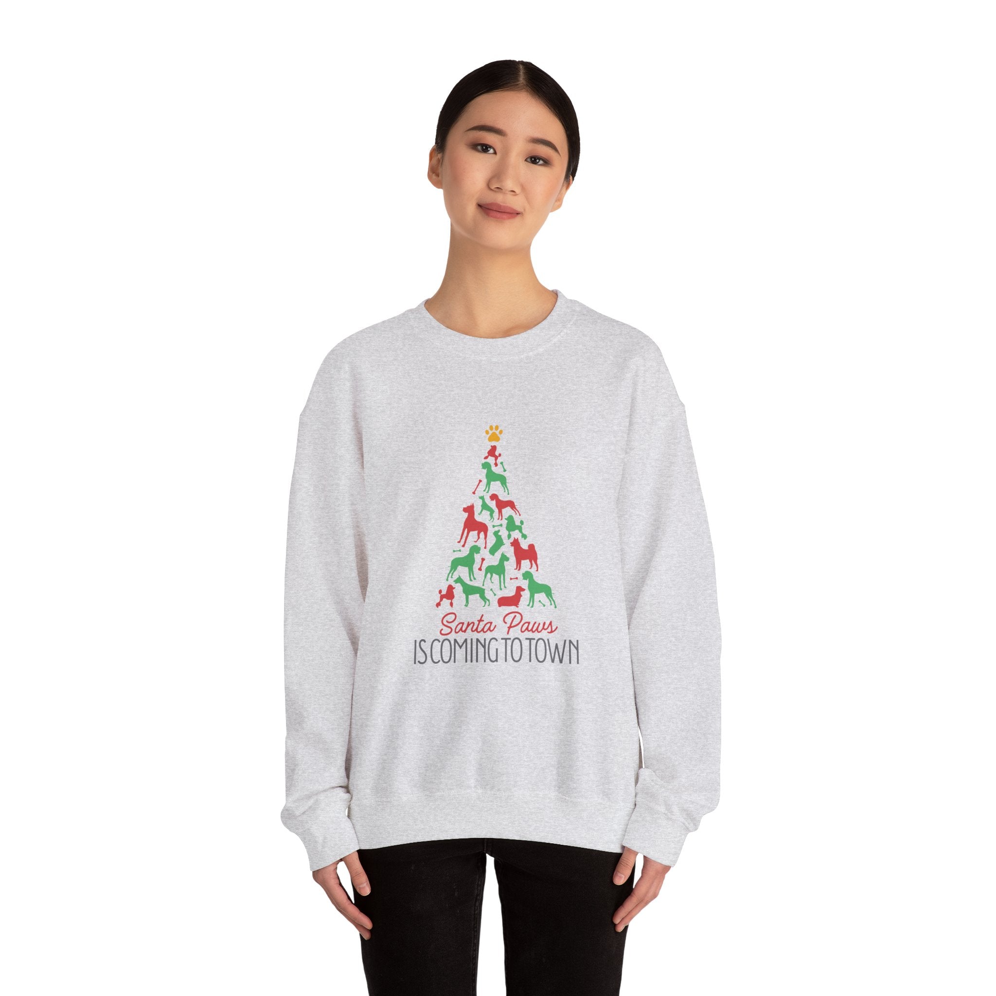 Santa Paws - Tree - Crewneck Sweatshirt