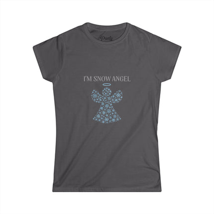 I'm Snow Angel Fitted Softstyle Cotton Tee