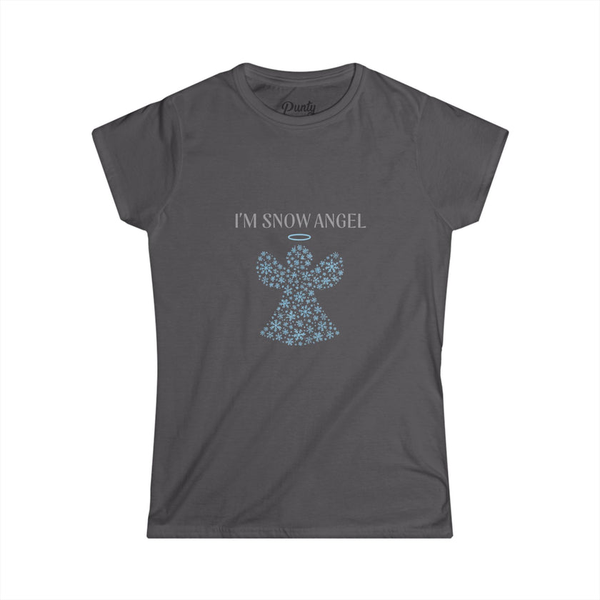 I'm Snow Angel Fitted Softstyle Cotton Tee