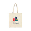 Wrapped Up In The Holiday Spirt - Blue - Cotton Canvas Tote Bag