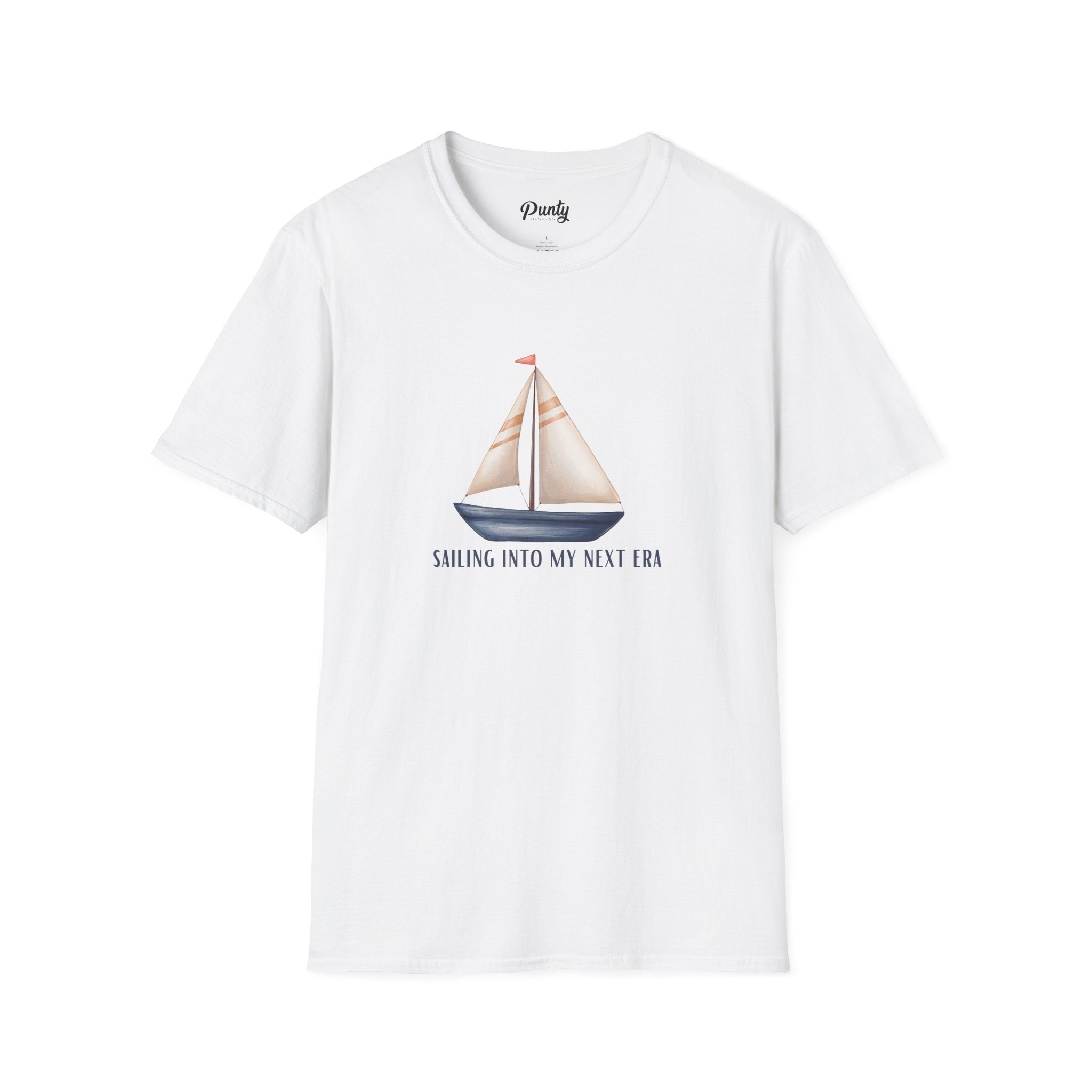 Sailing Into My Next Era Softstyle Cotton Tee