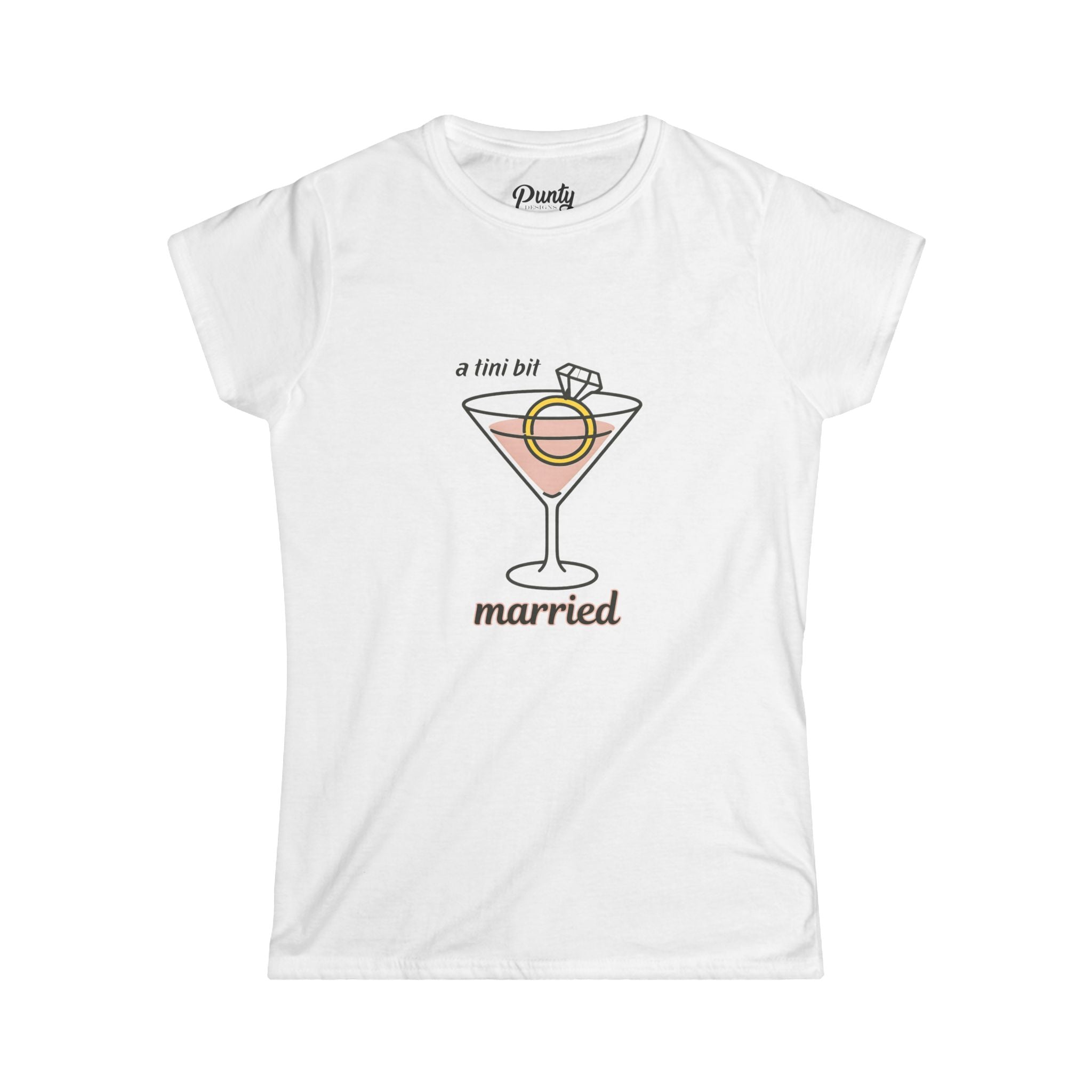 Tini Bit Married Fitted Softstyle Cotton Tee