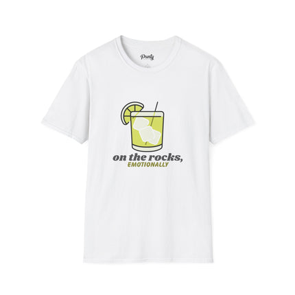 On The Rocks, Emotionally Softstyle Cotton Tee