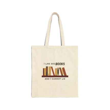 I Like Big Books- Brown- Cotton Canvas Tote