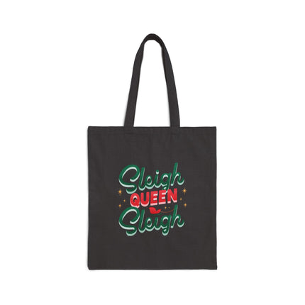 Sleigh Queen Sleigh Cotton Canvas Tote Bag