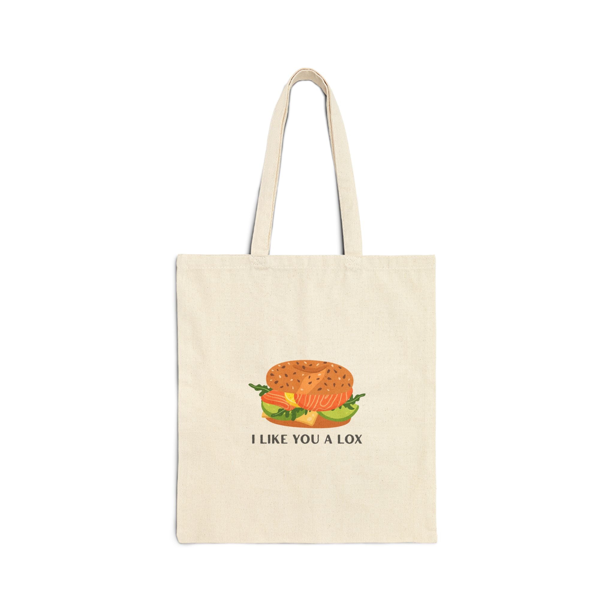 I Like You A Lox Cotton Canvas Tote