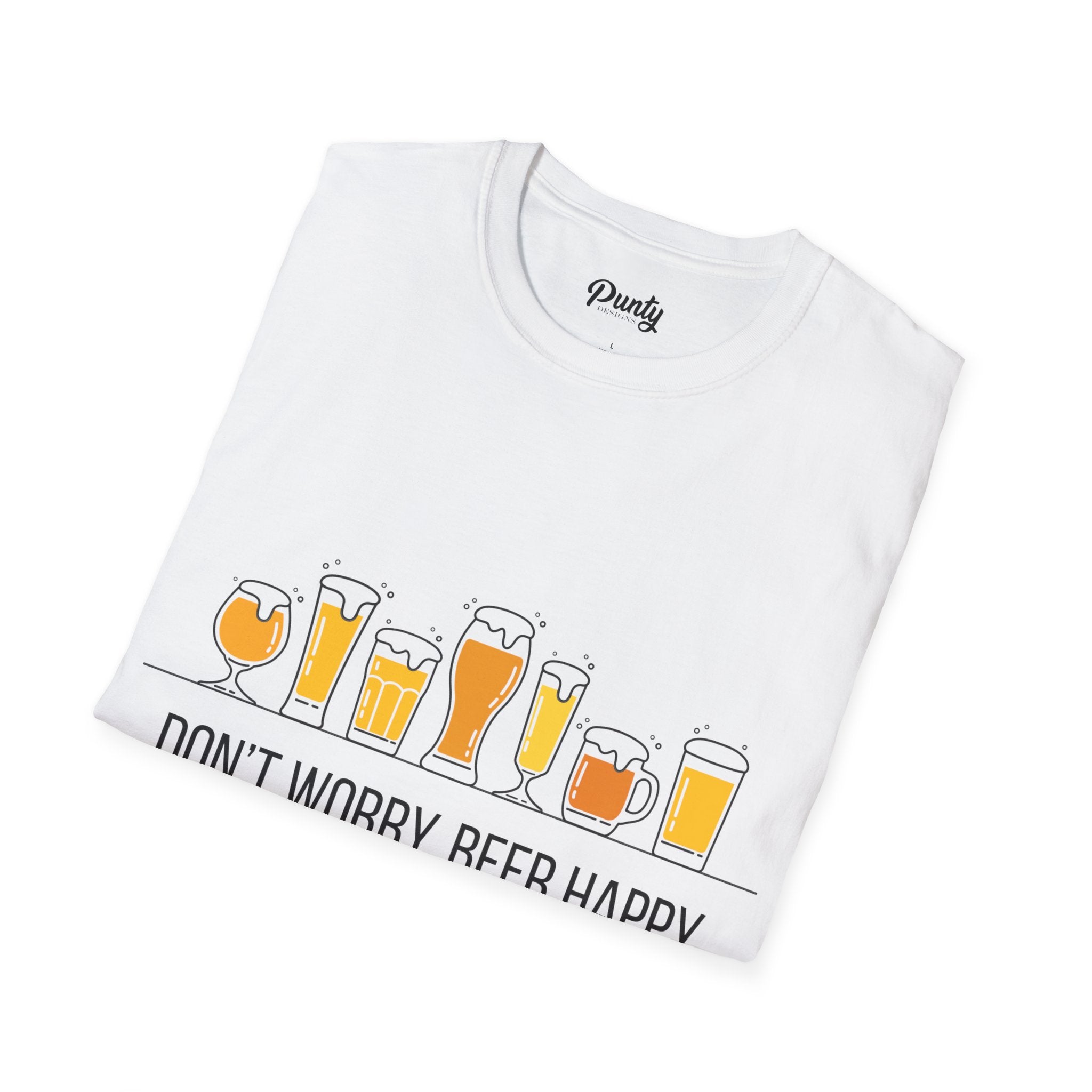 Don't Worry, Beer Happy Softstyle Cotton Tee