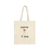 Creepin' It Real Cotton Canvas Tote