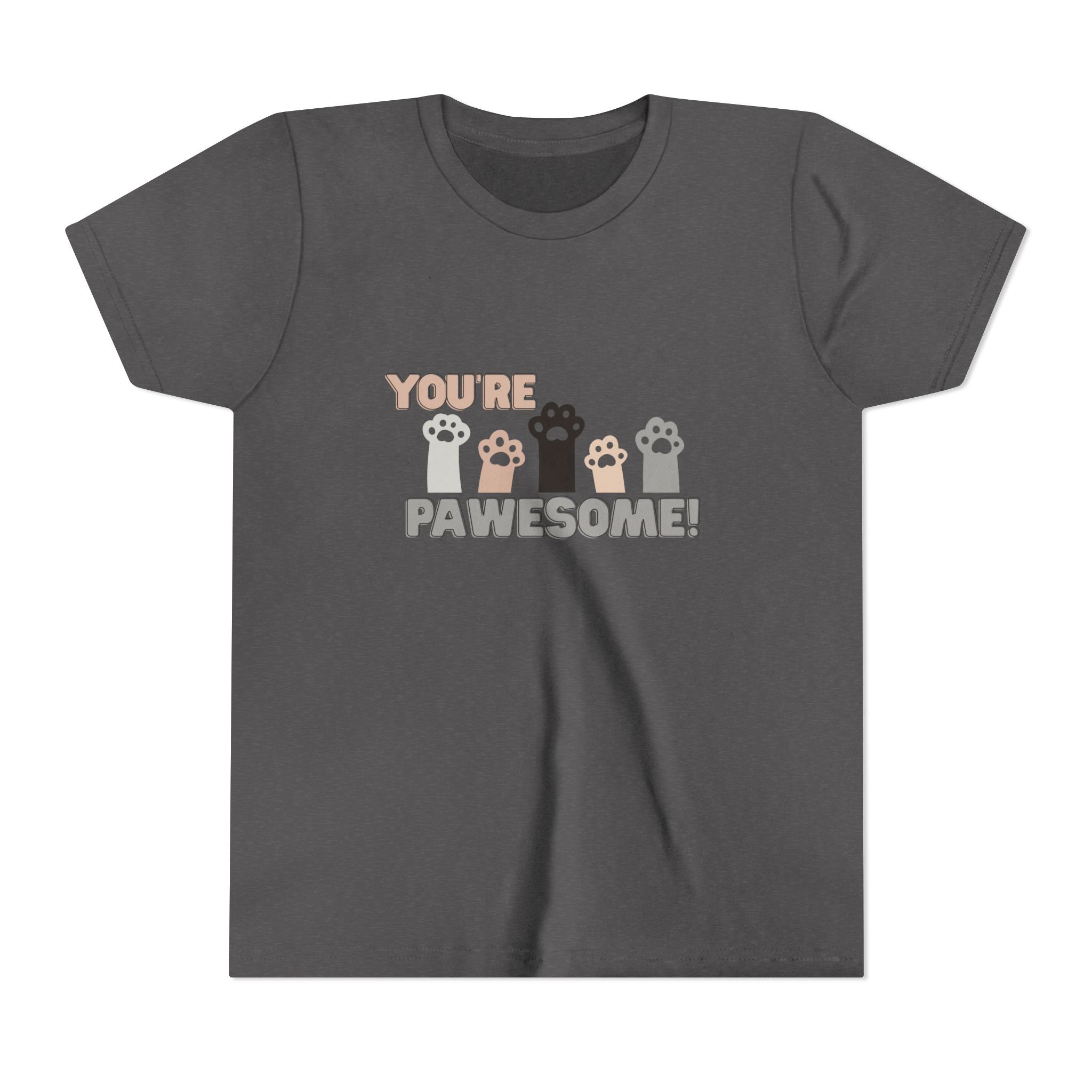 You're Pawesome Youth Short Sleeve Tee
