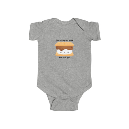 Everything Is S'more Fun With You Baby Onesie