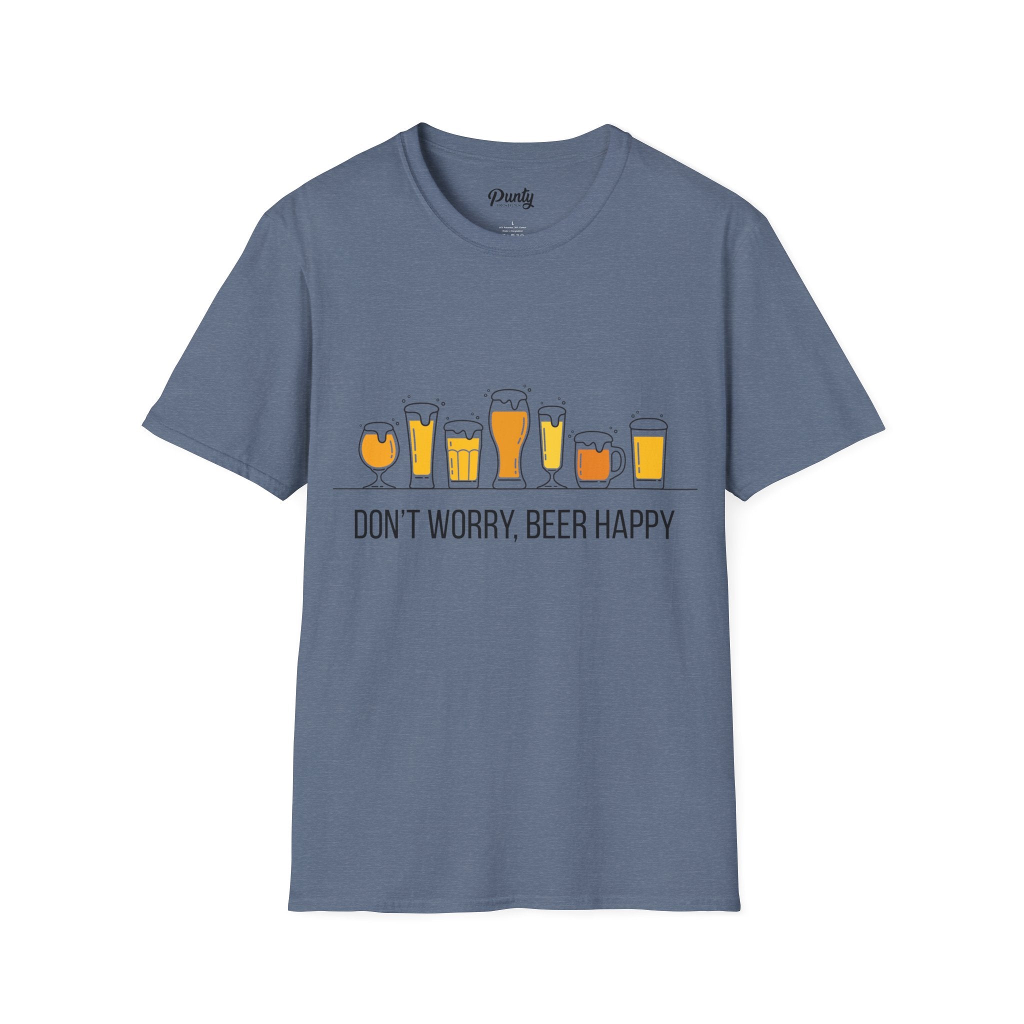 Don't Worry, Beer Happy Softstyle Cotton Tee
