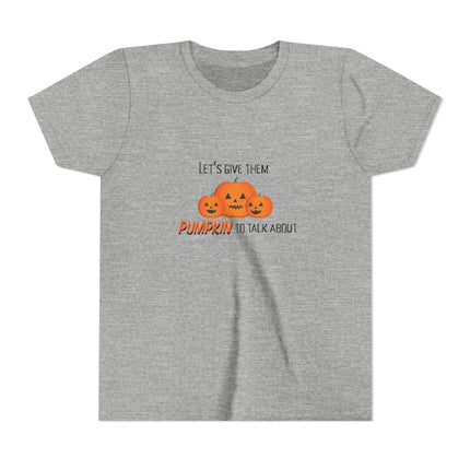 Pumpkin To Talk About Youth Short Sleeve Tee