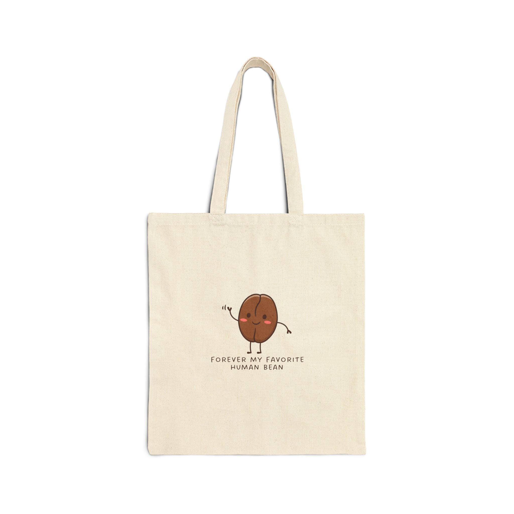 Forever My Favorite Human Bean Cotton Canvas Tote