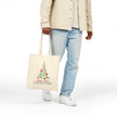 Santa Paws Cotton Canvas Tote Bag