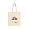 Wrapped Up In The Holiday Spirt Cotton Canvas Tote Bag