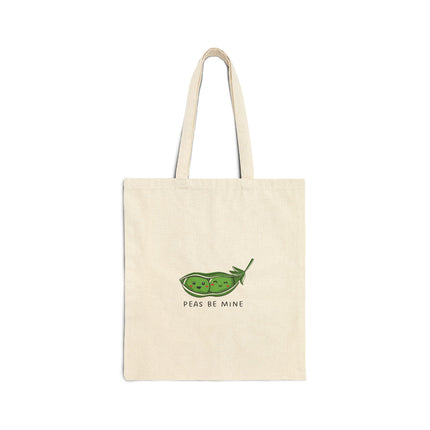 Peas Be Mine Cotton Canvas Tote