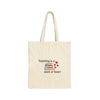 Teaching Is A Work Of Heart Cotton Canvas Tote Bag