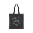 I Love You Snow Much - Heart - Cotton Canvas Tote Bag