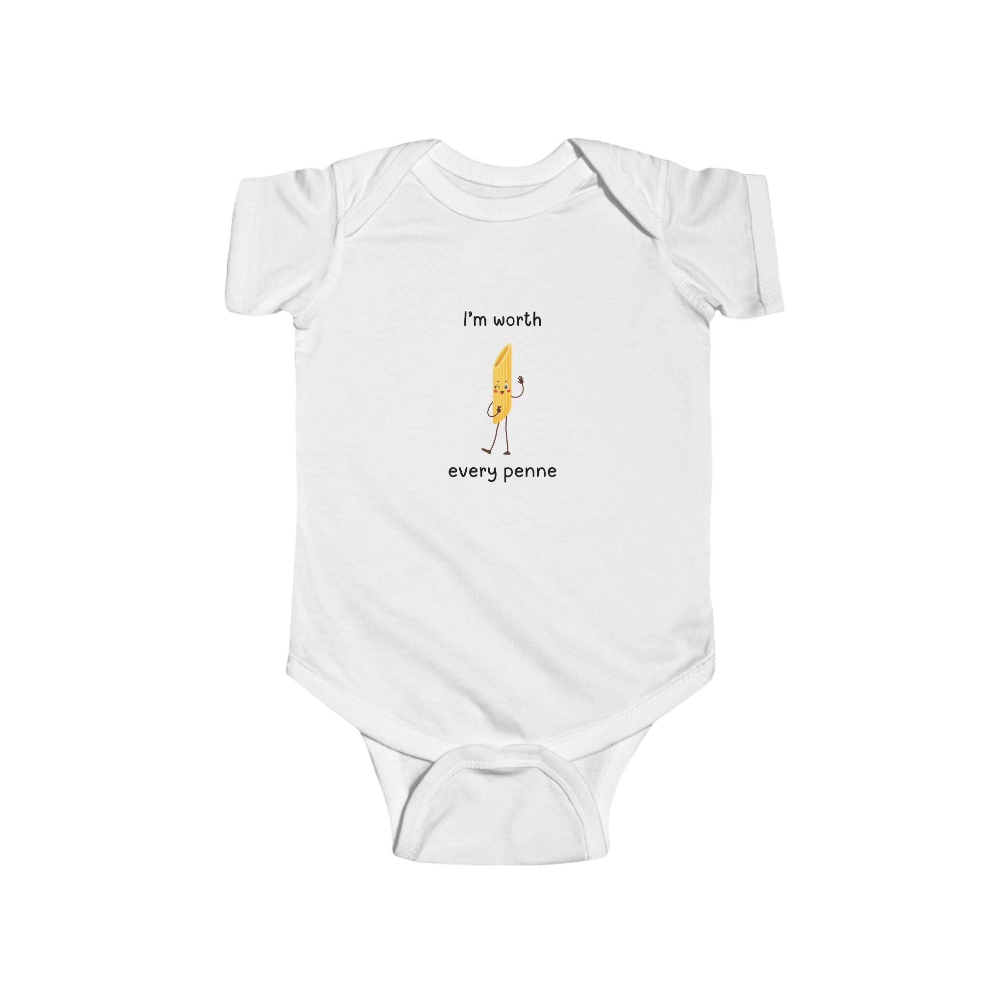 I'm Worth Every Penne Baby Onesie